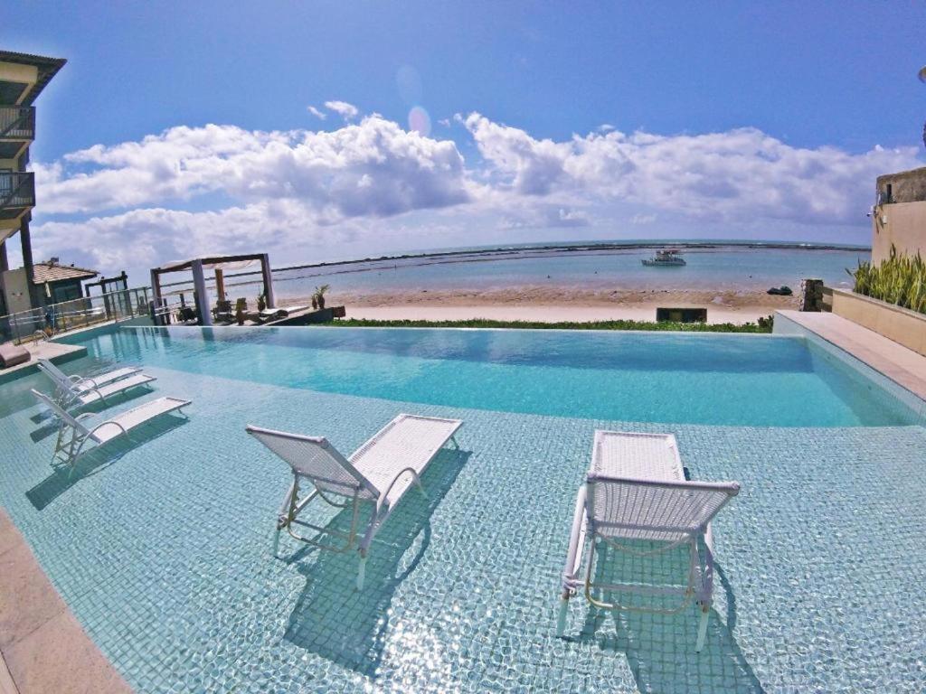 Barra Bali - Apartamento pé na areia na Barra de São Miguel Exterior foto